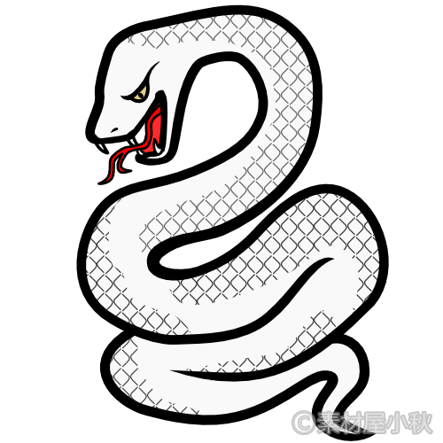 あなたのためのイラスト 新鮮なリアル 蛇 イラスト 白黒